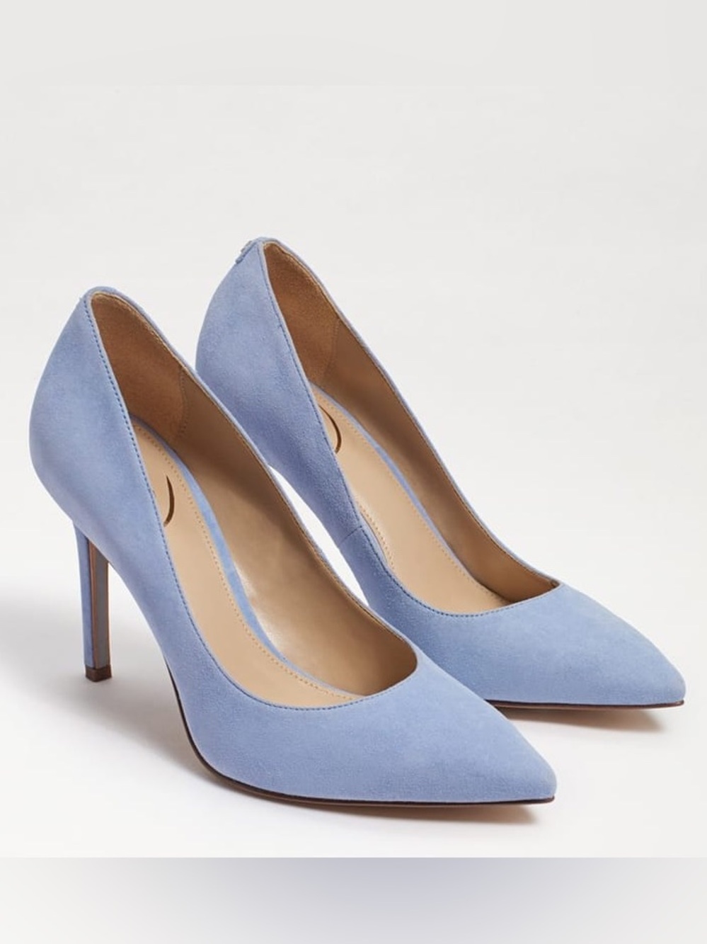 Sam Edelman HAZEL POINTED TOE HEEL, Cerulean Blue Suede, Size 9